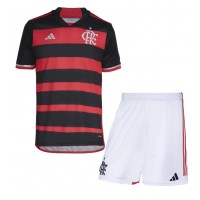 Camisa de Futebol Flamengo Equipamento Principal Infantil 2024-25 Manga Curta (+ Calças curtas)